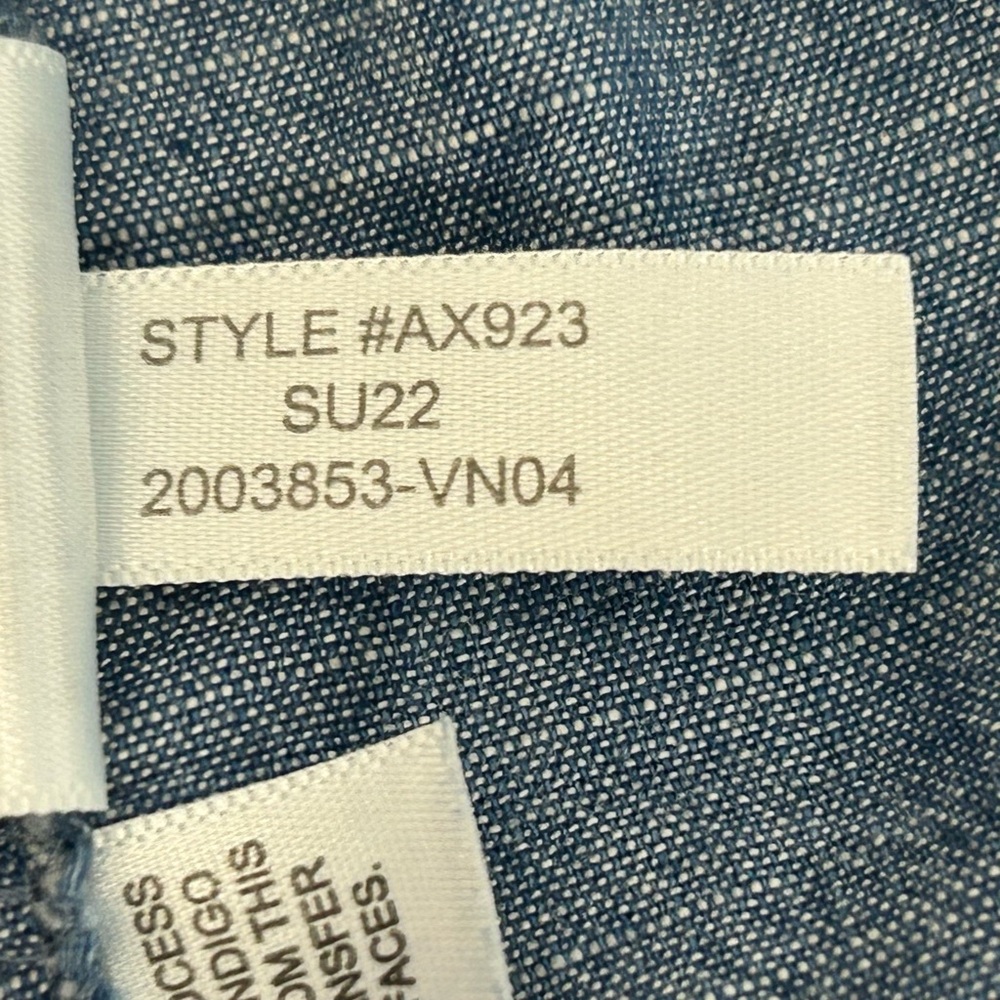 J.Crew Chambray Drawstring Short Blue Women's Siz… - image 7